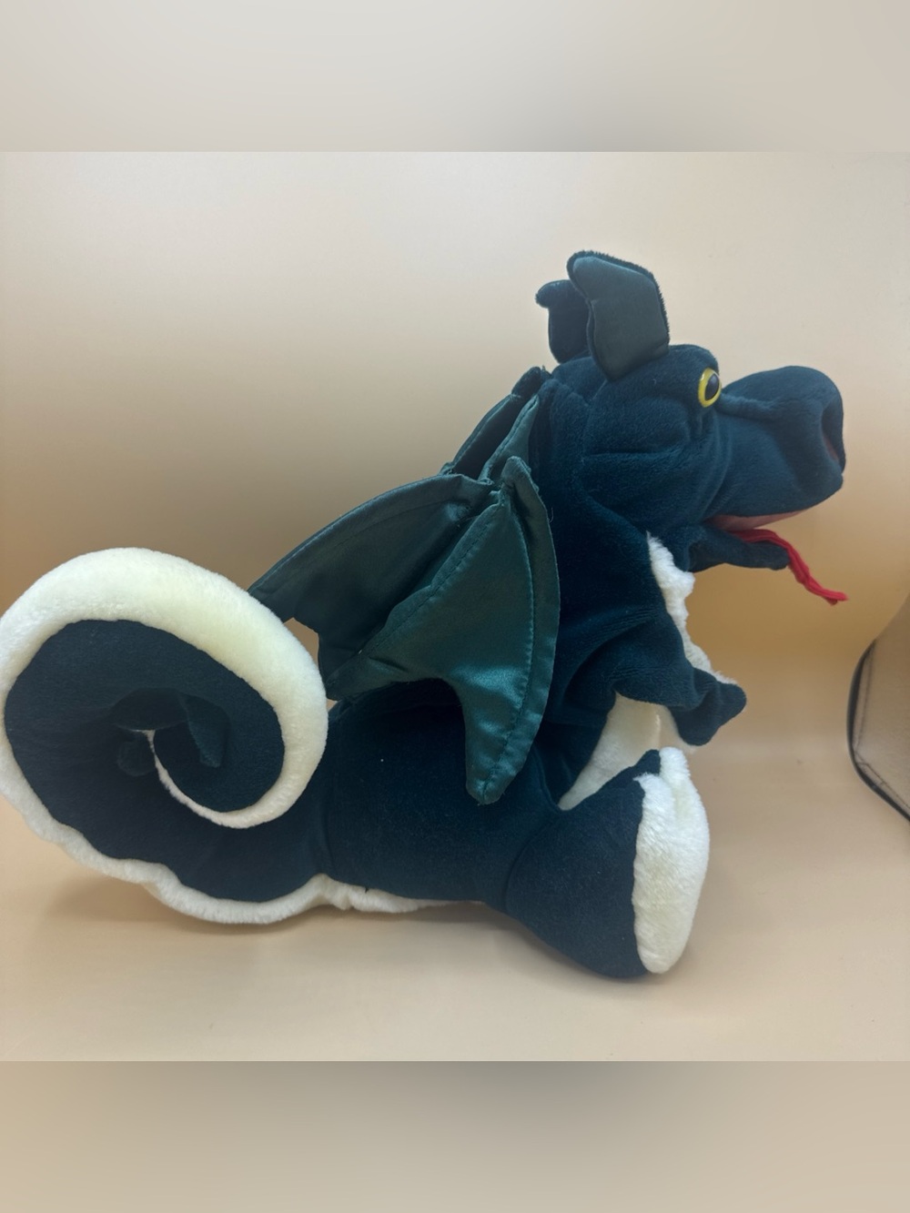 Folkmanis Green Dragon Full Body Hand Puppet Plush Mythical Creature
